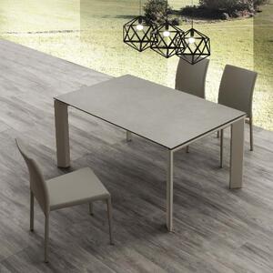 ТРАПЕЗНА МАСА РАЗТЕГАТЕЛНА CERAMIC DUO 637 ГЪЛЪБОВО-СИВ 140-240X90см