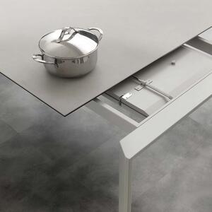 РАЗТЕГАТЕЛНА ТРАПЕЗНА МАСА CERAMIC DUO 637 СИВ БЕТОН 140-240X90см