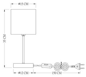 Globo 15585T - Настолна лампа SANNA 1xE14/25W/230V