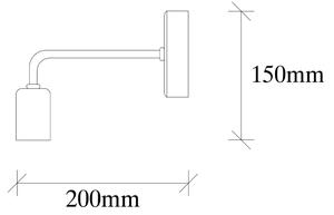 Аплик DENGE 1xE27/60W/230V