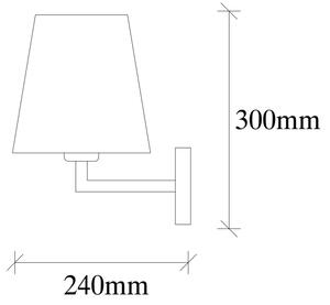 Аплик PROFIL 1xE27/60W/230V