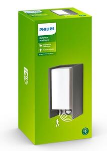 Philips - Екстериорен аплик със сензор BRIDGE 1xE27/15W/230V IP44