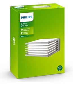 Philips - Екстериорен аплик SHADES 1xE27/15W/230V IP44 сив