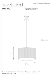 Lucide 03429/42/30 - Висящ полилей MAGIUS 1xE27/40W/230V