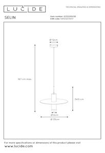 Lucide 03322/01/30 - Висящ полилей SELIN 1xGU10/35W/230V черен