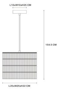 Lucide 10407/25/66 - Висящ полилей EXTRAVAGANZA TOGO 1xE27/60W/230V розов