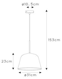 Lucide 30482/31/44 - Висящ полилей MISHA 1xE27/60W/230V оранжев