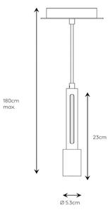 Lucide 39420/01/41 - Висящ полилей TANNER 1xE27/60W/230V