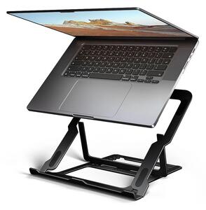 Поставка за лаптоп Axagon STND-LAB, до 17" (43.18 cm), регулируема височина, 8 позиции, черна