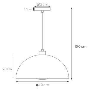 Lucide 45496/01/30 - Висящ полилей SIEMON 1xE27/40W/230V черен