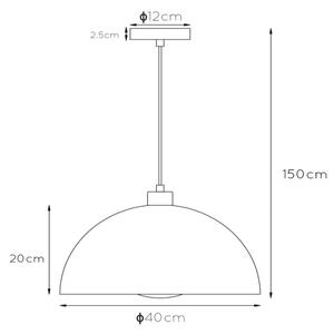 Lucide 45496/01/33 - Висящ полилей SIEMON 1xE27/40W/230V зелен