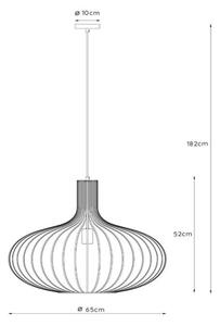 Lucide 78374/65/33 - Висящ полилей MANUELA 1xE27/60W/230V Ø 65 см зелен