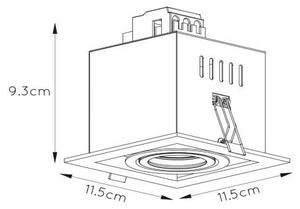 Lucide 09926/01/30 - Лампа за вграждане CHIMNEY 1xGU10/50W/230V