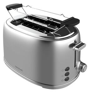 Тостер Cecotec Toast&Taste 1000 Retro Double Inox, 980W, инокс