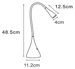 Lucide 18656/03/30 - LED Димируема настолна лампа ZOZY LED/4W/230V