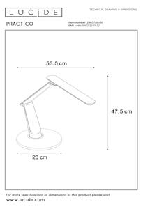 Lucide 24657/10/30 - LED Димируема сензорна настолна лампа PRACTICO LED/11W/230V