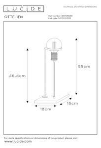 Lucide 30571/01/30 - Настолна лампа OTTELIEN 1xE27/60W/230V