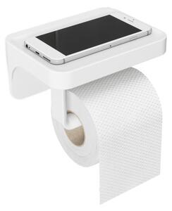UMBRA Стойка за тоалетна хартия с рафт за аксесоари “FLEX SURE-LOCK“ - бял цвят