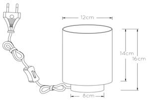 Lucide 45588/01/30 - Настолна лампа SUZY 1xE14/40W/230V черна