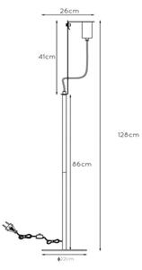 Lucide 45778/01/30 - Лампион MALCOLM 1xE27/60W/230V черен