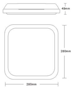 Lucide 79193/24/31 - LED Лампа за баня TISIS LED/24W/230V IP54