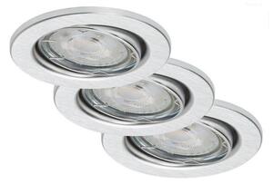 Briloner 7149-039-К-кт 3бр. LED димируеми лунички за баня 1xGU10/5W/230V IP23