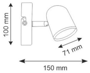 LED Стенен спот RAWI LED/4,2W/230V черен