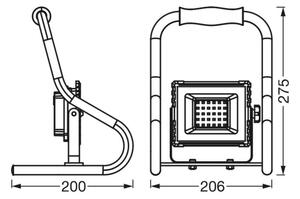 Ledvance - LED Прожектор R-STAND LED/10W/5V IP44