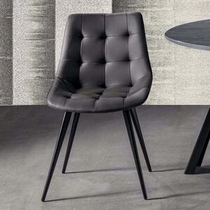 ТРАПЕЗЕН СТОЛ LaSeggiola CARNABY 4G 253 ECO LEATHER GRIGIO TITANIO
