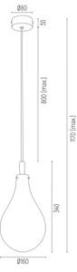 Argon 4716 - Висящ полилей OAKLAND 1xG9/6W/230V