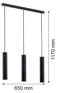Argon 6112 - Висящ полилей GOMERA 3xGU10/5W/230V черен