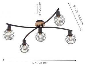 Leuchten Direkt 15925-79 - Полилей за повърхностен монтаж EUGEN 5xE14/40W/230V