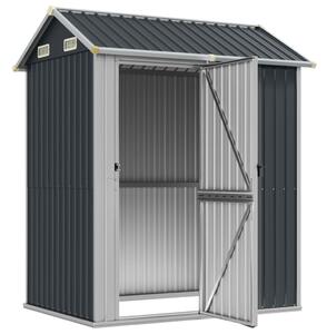 VidaXL Градинска барака антрацит 192x152,5x237 см поцинкована стомана