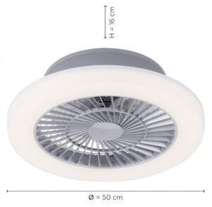 Leuchten Direkt 14645-55 - LED Лампа с вентилатор LEONARD LED/27W/230V