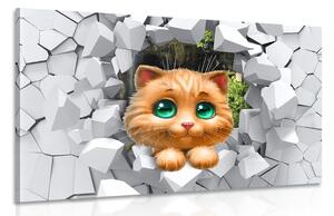 Картина на платно – Сладка котка