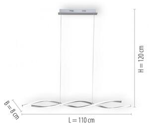 Paul Neuhaus 9142-55 - LED Димируем висящ полилей POLINA 2xLED/10,2W/230V