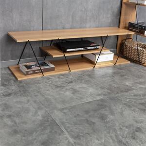 ТВ Шкаф TARS сонома-черен цвят 120x30x33см