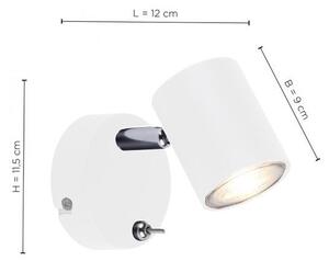 Leuchten Direkt 11941-16 - LED Стенен спот TARIK 1xGU10/5W/230V