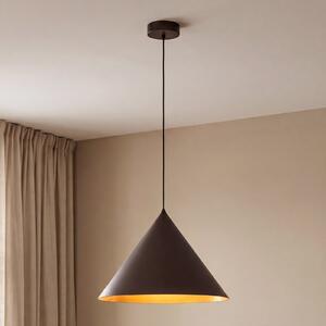 TK Lighting Висяща лампа Cono, 1-пламъчна, Ø 50 cm, кафява, E27, Затъмняване, Кафяв / ръждив, Дневна/трапезария, Метал, Модерен