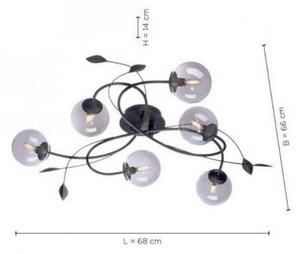 Paul Neuhaus 6737-18 - LED Повърхностен полилей WIDOW 6xG9/3W/230V