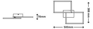 Briloner 3149-018 - LED Димируем повърхностен полилей FRAME 2xLED/15W/230V + д.у