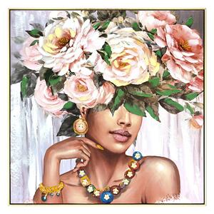 Платно за стена Flowergirl 82x4,5x82cm