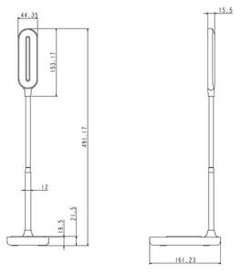 LED Димируема сензорна лампа с безжично зареждане OCTAVIA LED/7W/230V бяла