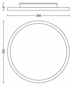 Philips - LED Димируем плафон Hue AURELLE LED/19W/230V + д.у