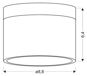 LED Спот TUBA LED/9W/230V бял/черен