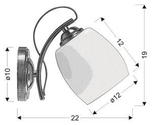 Аплик AMBA 1xE27/40W/230V