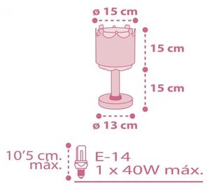 Dalber 61101 - Детска лампа LITTLE QUEEN 1xE14/40W/230V