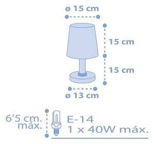 Dalber 82211T - Детска лампа STAR LIGHT 1xE14/40W/230V синя