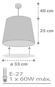 Dalber 82212B - Детски полилей STAR LIGHT 1xE27/60W/230V бял