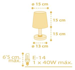 Dalber 82211A - Детска лампа STAR LIGHT 1xE14/40W/230V жълта